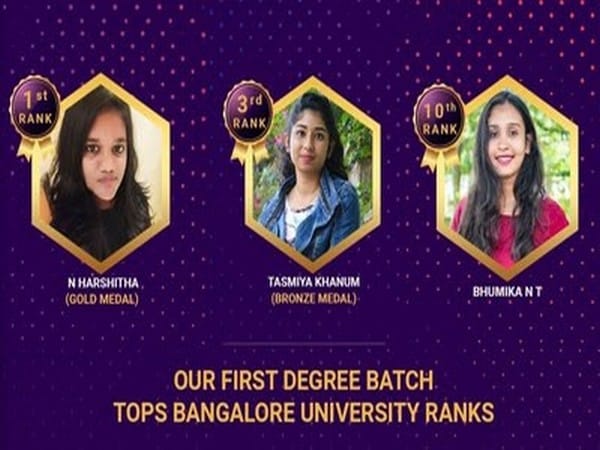 IDeA World Design College ranked first in Bangalore University's ranking list