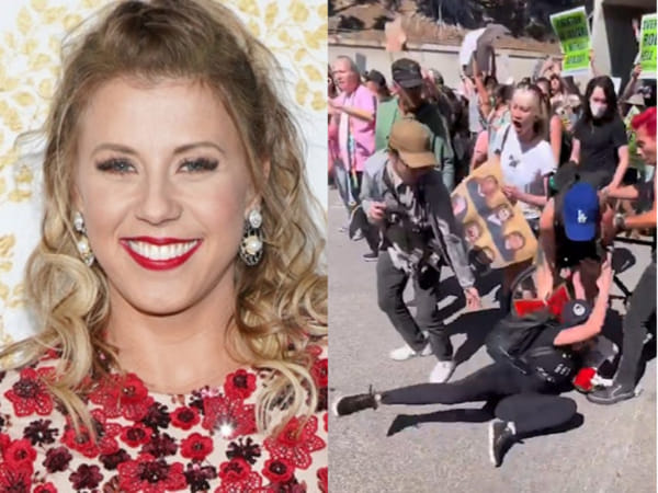 'Full House' star Jodie Sweetin thrown to ground by LAPD at protest for abortion rights