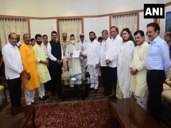 BJP stakes claim to form govt in Maharashtra with support of Shiv Sena rebels