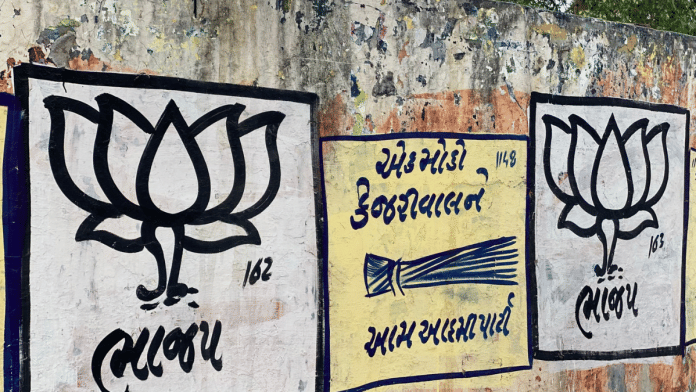 Graffiti on Ahmedabad walls | Janki Dave/ThePrint