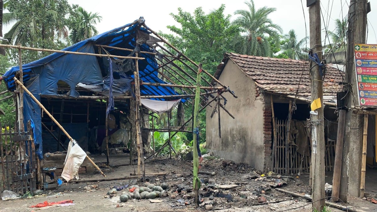 Remains of a shop in Howrah's Panchla market | Sreyashi Dey | ThePrint