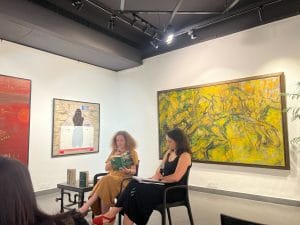 Ukrainian-Polish author Zanna Sloniowska speaking about her book, 'The House with the Stained Glass Window' | Humra Laeeq | ThePrint