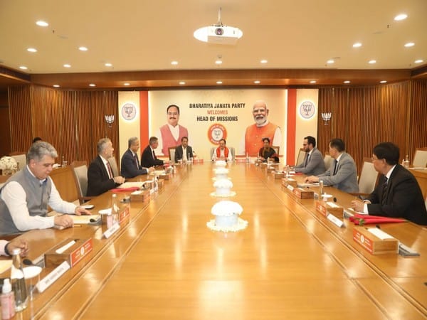 JP Nadda interacts with ambassadors of seven countries, 34 envoys have been part of 'Know BJP' initiative so far