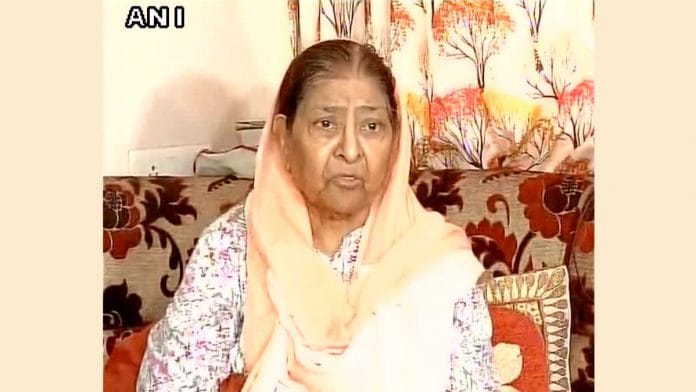File photo of Zakia Jafri | Twitter/@ANI