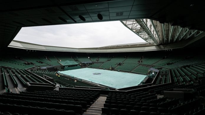 A Wimbledon court | Twitter/Wimbledon