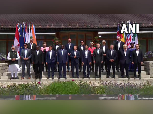 Group of Seven leaders, PM Modi, pose for photograph ahead of G7 Summit
