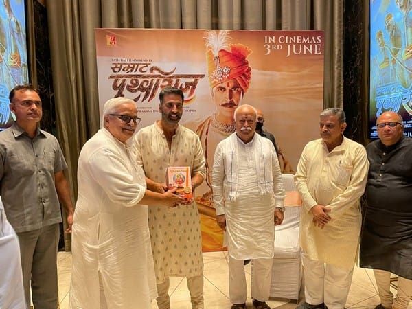 'Samrat Prithviraj' looks at history from Indian point of view: RSS chief after watching it