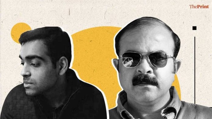 IAS officer Sanjay Popli (right) and his son Kartik Popli | Source: Facebook (Facebook.com/sanjay.popli.12), Instagram (@kartikpopli218) | Credit: ThePrint Team