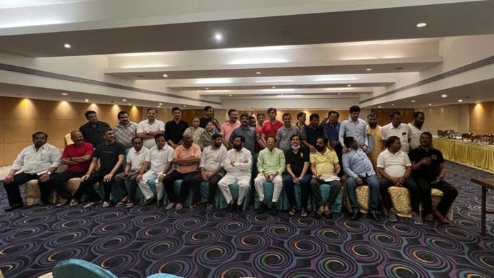 Rebel Shiv Sena MLAs at a hotel in Guwahati | By special arrangement