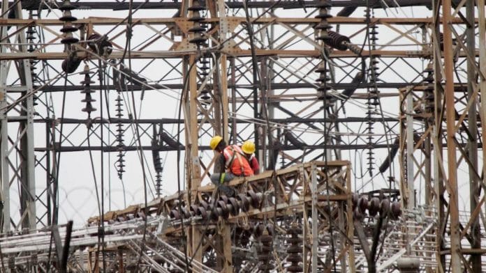 File photo of a power station near Chhatarpur Metro station in New Delhi | Representational image | ANI