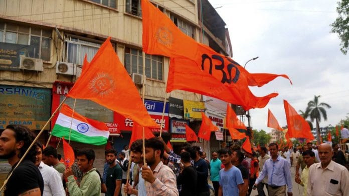 Participants at Thursday's protest march | Photo: Manisha Mondal | ThePrint