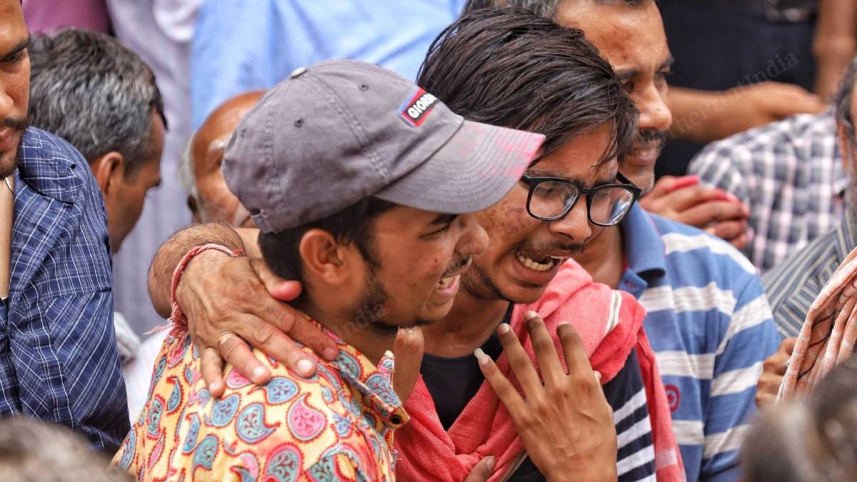 The deceased's sons, Tarun and Yash | Photo: Manisha Mondal | ThePrint