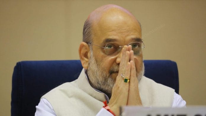 Home Minister Amit Shah at Vigyan Bhawan | Photo: Praveen Jain | ThePrint