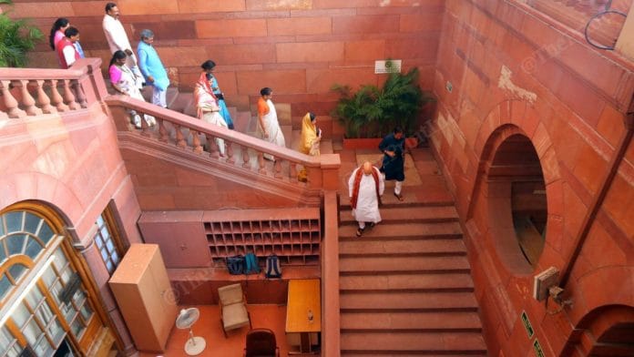 Representational image | After casting vote, Amit Shah leaves the Parliament House | Photo: Praveen Jain | ThePrint