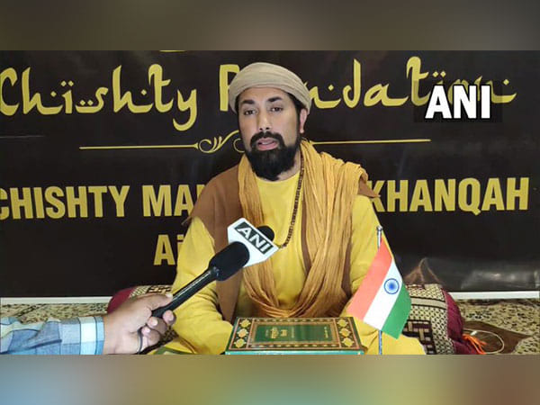 Haji Syed Salman Chishty, Gaddi Nashin-Dargah Ajmer Sharif and Chairman-Chishty Foundation, in Ajmer| ANI
