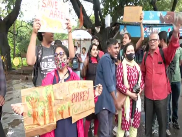 Mumbai: Protests underway in Aarey, Goregaon against building of metro car shed in forest