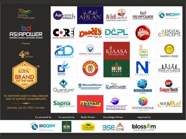 Blossom Media announces winners of 4th edition of Iconic Brand Award 2022