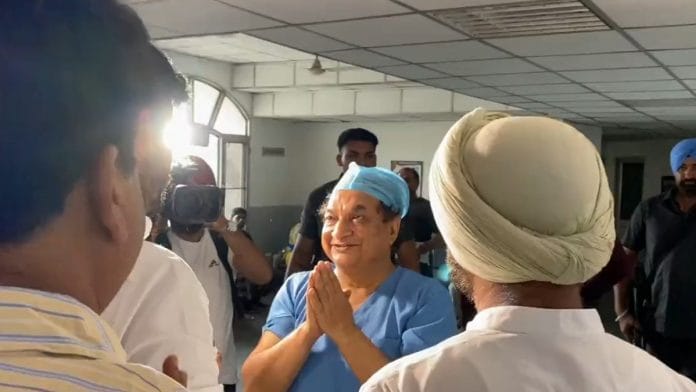 Dr Raj Bahadur, former V-C of Baba Farid University of Health Sciences, Faridkot | Twitter @RajaBrar_INC