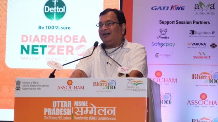 File photo of Uttar Pradesh additional chief secretary, health, Amit Mohan Prasad | Twitter | @ASSOCHAM4India