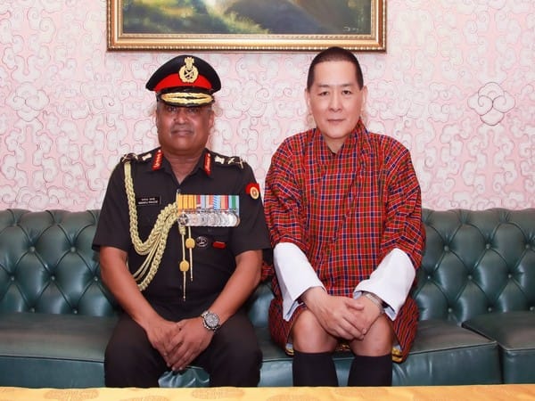 Indian Army Chief Gen Pandey calls on Bhutan's fourth King