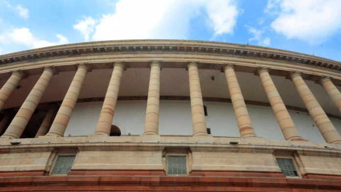 File photo of Parliament | Praveen Jain/ThePrint
