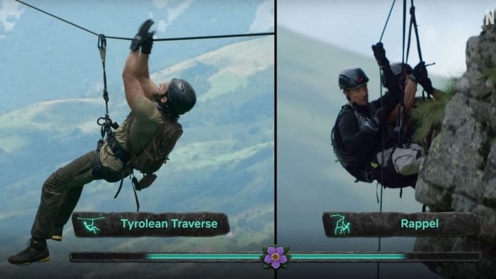 A scene from Netflix India's Ranveer vs Wild with Bear Grylls. | Photo Credit: YouTube/Netflix