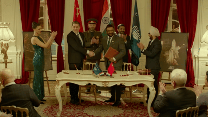 A screengrab from R. Madhavan's Rocketry | YouTube