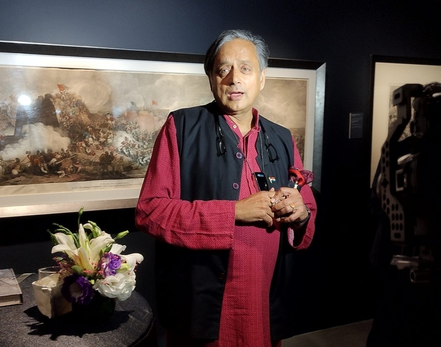 Congress MP Shashi Tharoor at the Inauguration | Dishha Bagchi/ThePrint