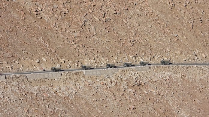 Army convoy moving towards LAC | Representational image | ANI file photo