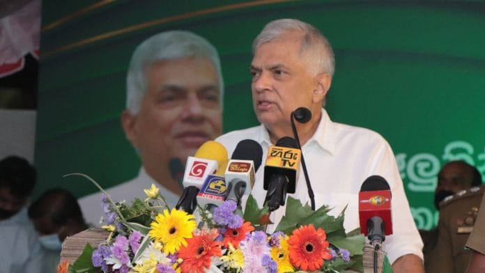 File photo of Sri Lanka President Ranil Wickremesinghe | Twitter | @RW_UNP