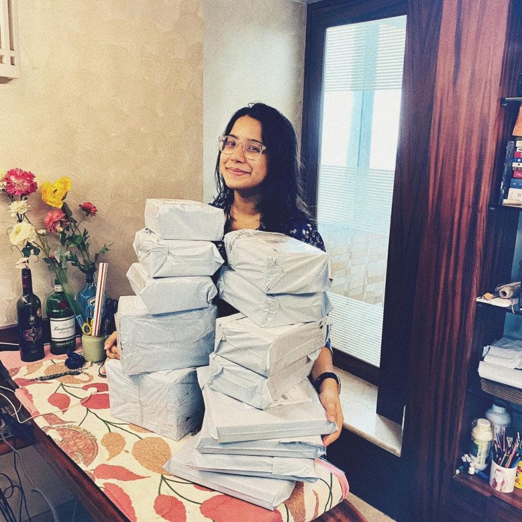 Shraddha alongwith her orders| Letters by Shraddha