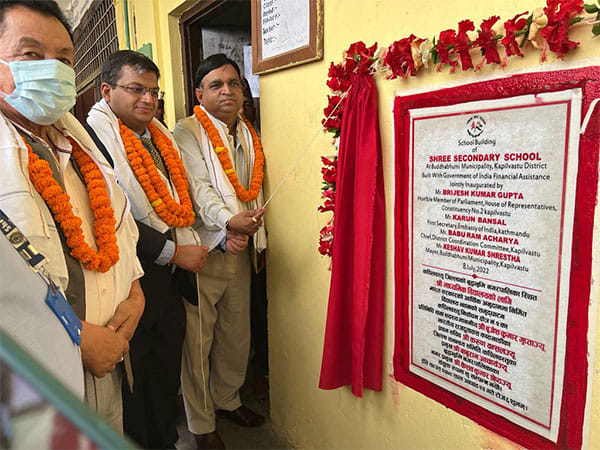 Nepal: Indian embassy official inaugurates school built under Government of India assistance
