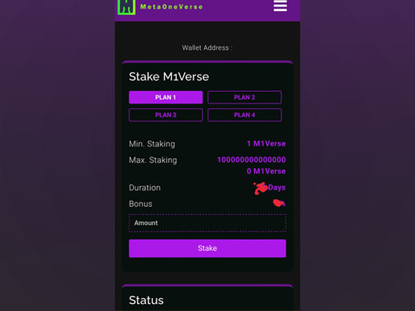 MetaOneVerse announces the launch of staking program