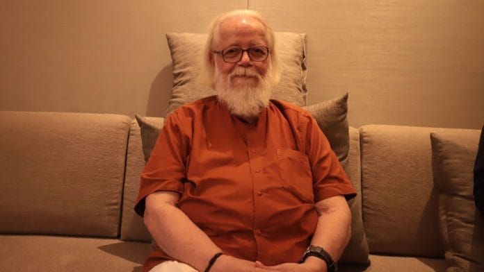 Former ISRO scientist Nambi Narayanan at ThePrint's Off The Cuff | Pooja Kher | ThePrint