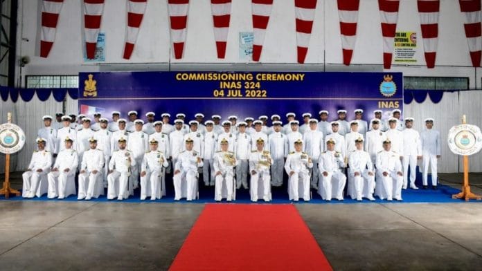 Indian Naval Air Squadron INAS 324 commissioned at Visakhapatnam | Twitter | @PBNS_India
