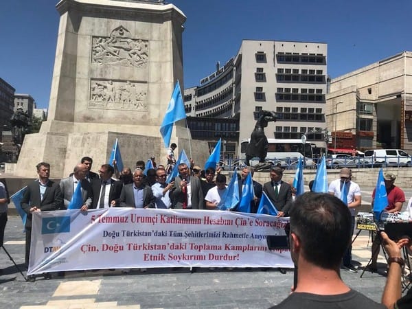 Istanbul: Uyghur rights activists organize protest against China's atrocities in Xinjiang  