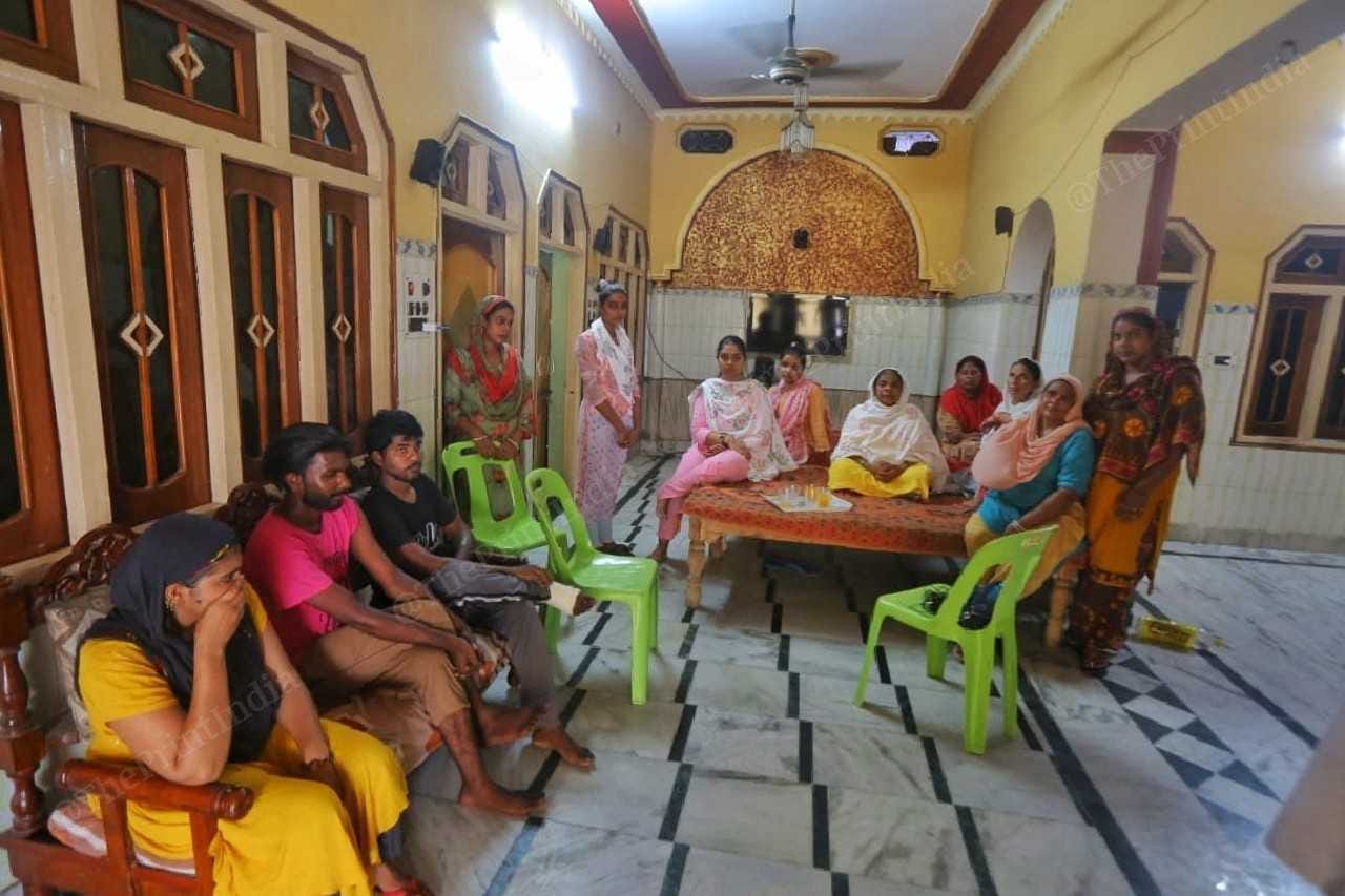 Hussain's family at their home in Sambhal | Praveen Jain | ThePrint