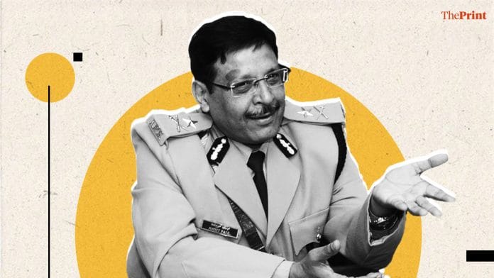 Illustration of suspended IAS officer Amrit Paul