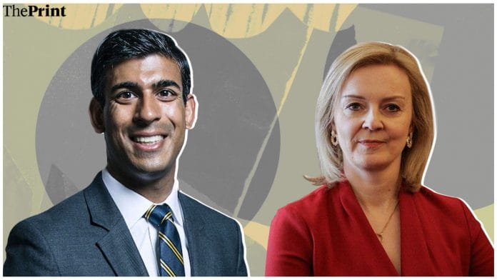 Rishi Sunak and Liz Truss | ThePrint