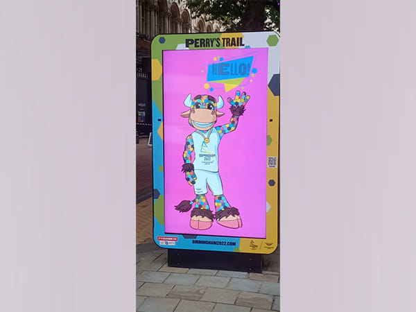 City of Birmingham decorated in Commonwealth Games colours