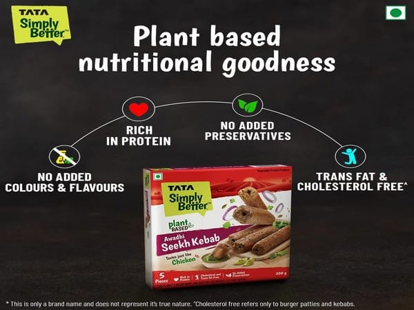 Industry giant Tata Consumer Products enters India's plant-based meat sector; poised to reach the true market for plant-based protein in the country