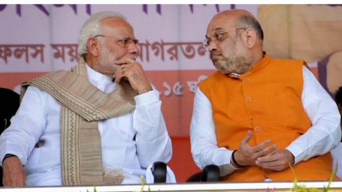 File photo of Prime Minister Narendra Modi with Union Home Minister Amit Shah | PTI