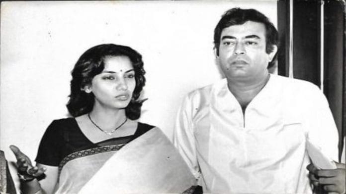 Sanjeev Kumar and Shabana Azmi | Source: @BombayBasanti | Twitter