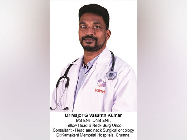 Dr Kamakshi Memorial Hospitals, Pallikaranai, Chennai restores voice in a larynx tumour patient