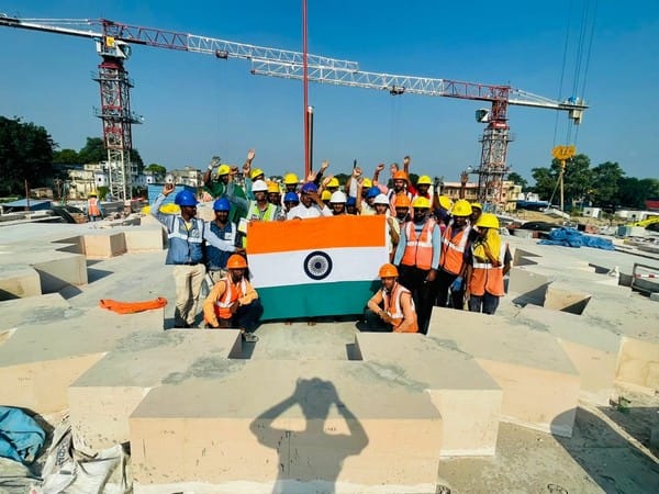 Har Ghar Tiranga: National flag hoisted in Ram Janmabhoomi temple complex in Ayodhya