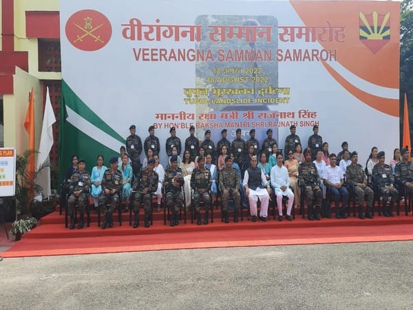 Manipur: Rajnath Singh pays homage to personnel who lost their lives in Tupul landslide
