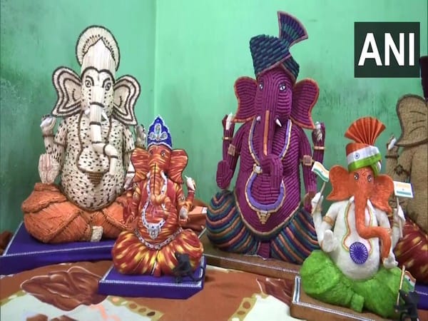 Ganesh Chaturthi: Eco-friendly idols of Lord Ganesh prepared in Chhattisgarh's Raipur