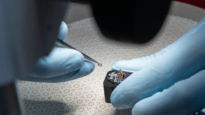 File photo of NASA with its first sample of asteroid Ryugu | Twitter | @NASA_SLS