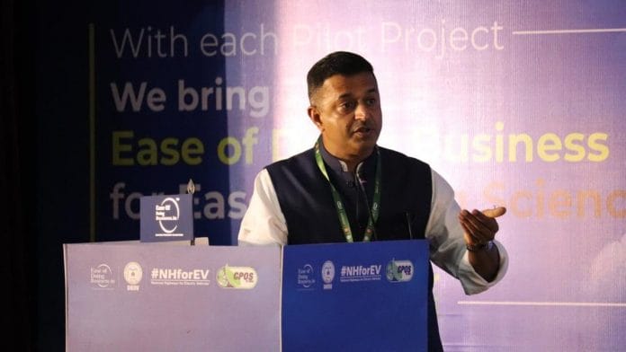 File photo of Amber Dubey, former joint secretary, Ministry of Civil Aviation | Twitter @MoCA_GoI