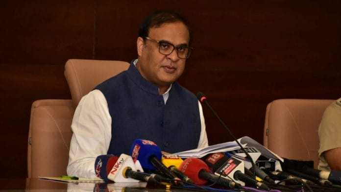 File photo of Assam Chief Minister Himanta Biswa Sarma | Twitter/@himantabiswa